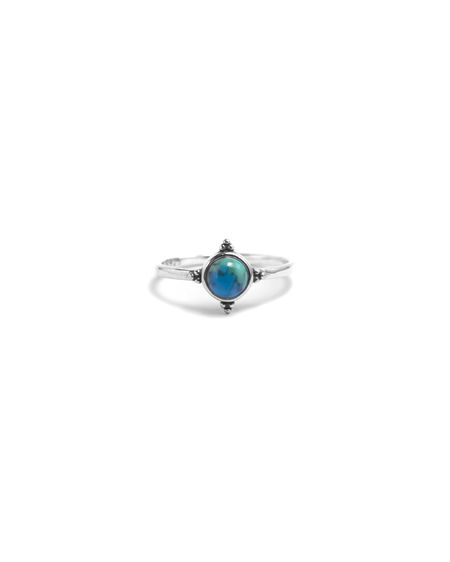 Cute Turquoise Ring in Silver