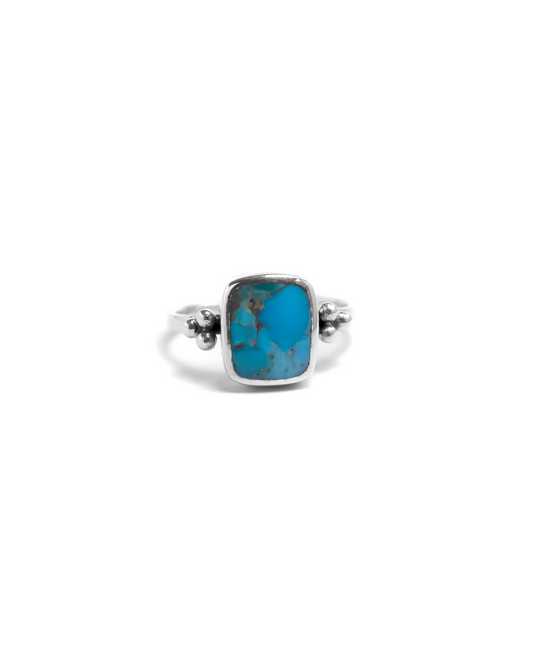 Fine Turquoise Ring in Silver