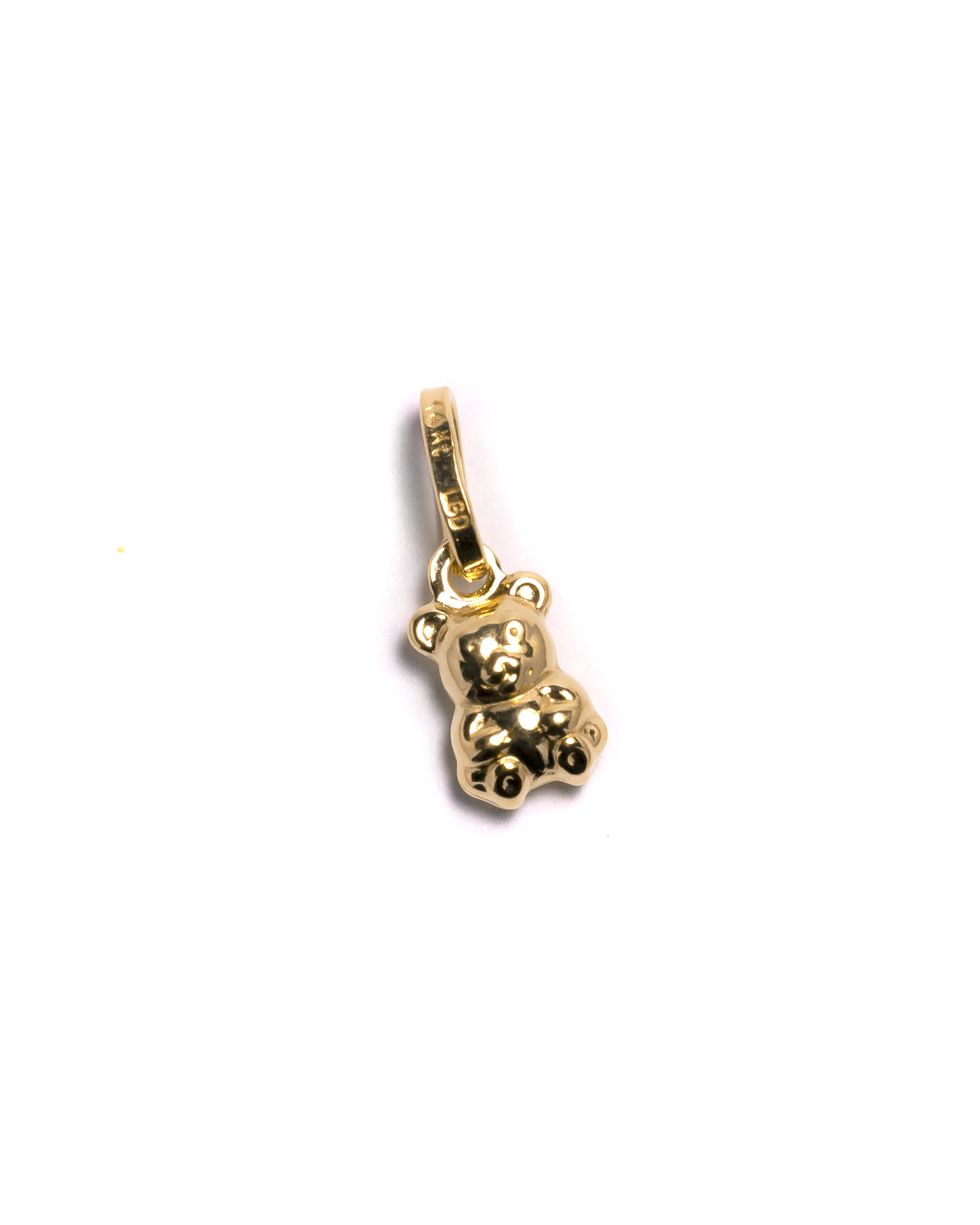 14K Gold Teddy Bear Necklace