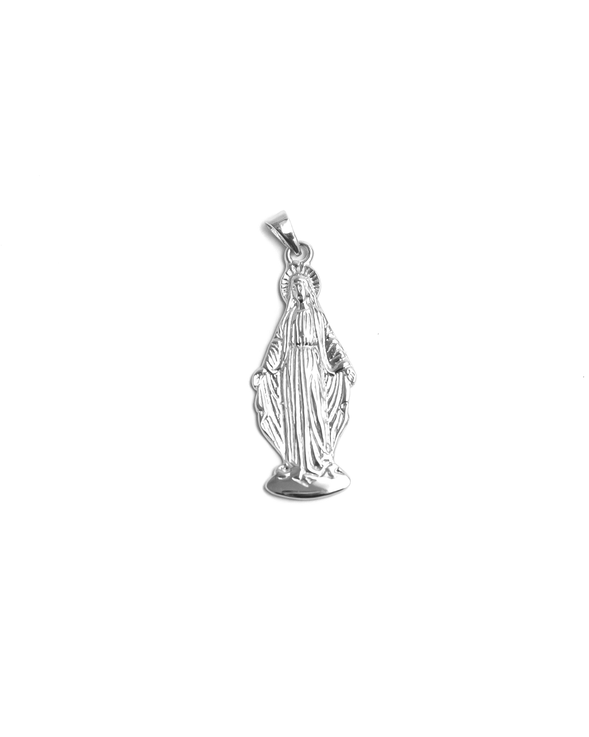 Virgin Mary Silver Pendant