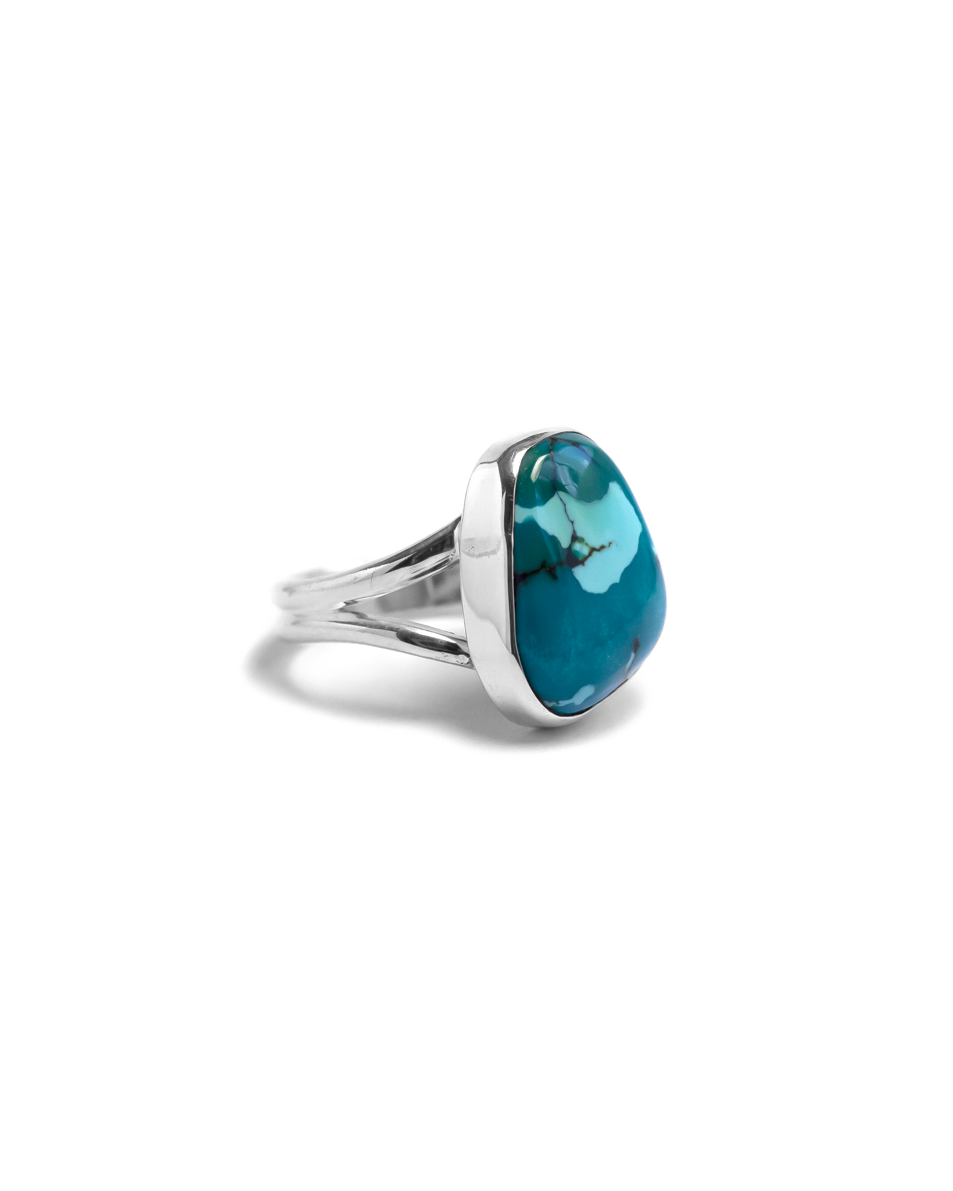 Natural Turquoise Ring Side profile