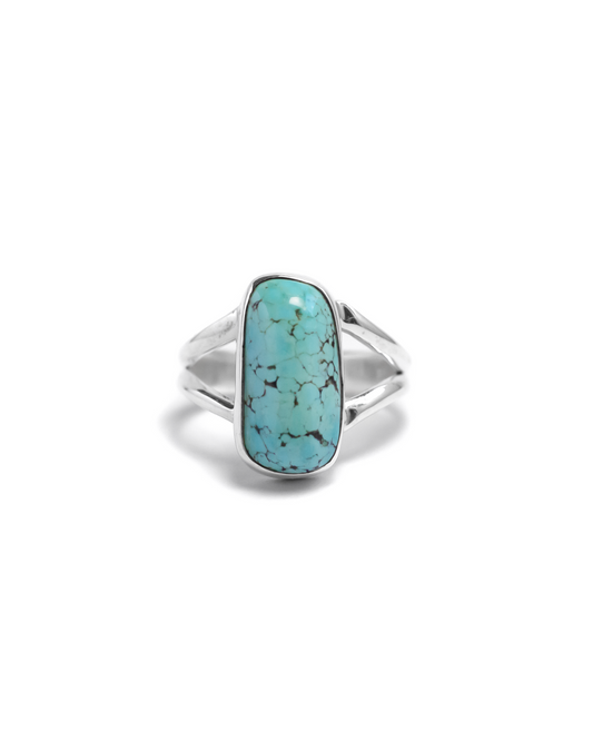 Natural Turquoise Silver Ring