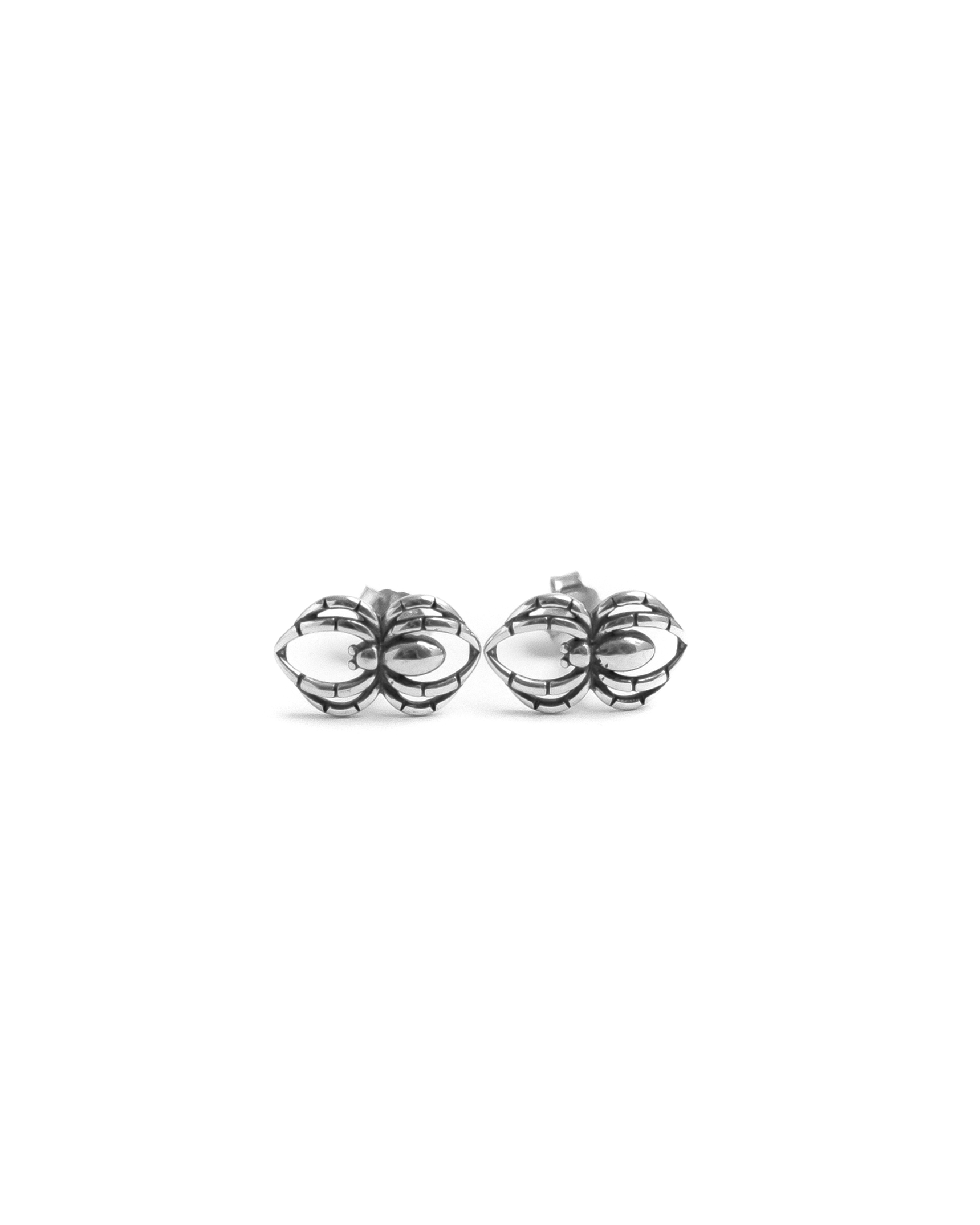 Spider Stud Earrings in sterling silver