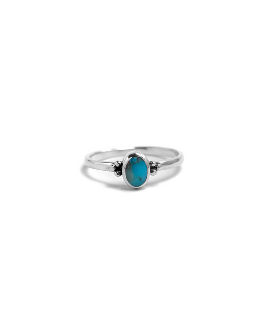 Tiny cute turquoise ring